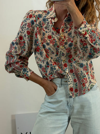 JOSEPHINE. Blusa fluida estampada