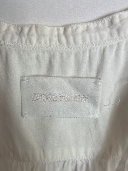 ZADIG&amp;VOLTAIRE. Embroidered White Blouse Ts