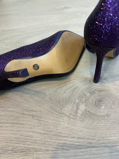 ZARA. Tacón purpurina