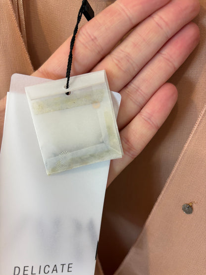 ZARA. Vestido gasa detalles lentejuelas