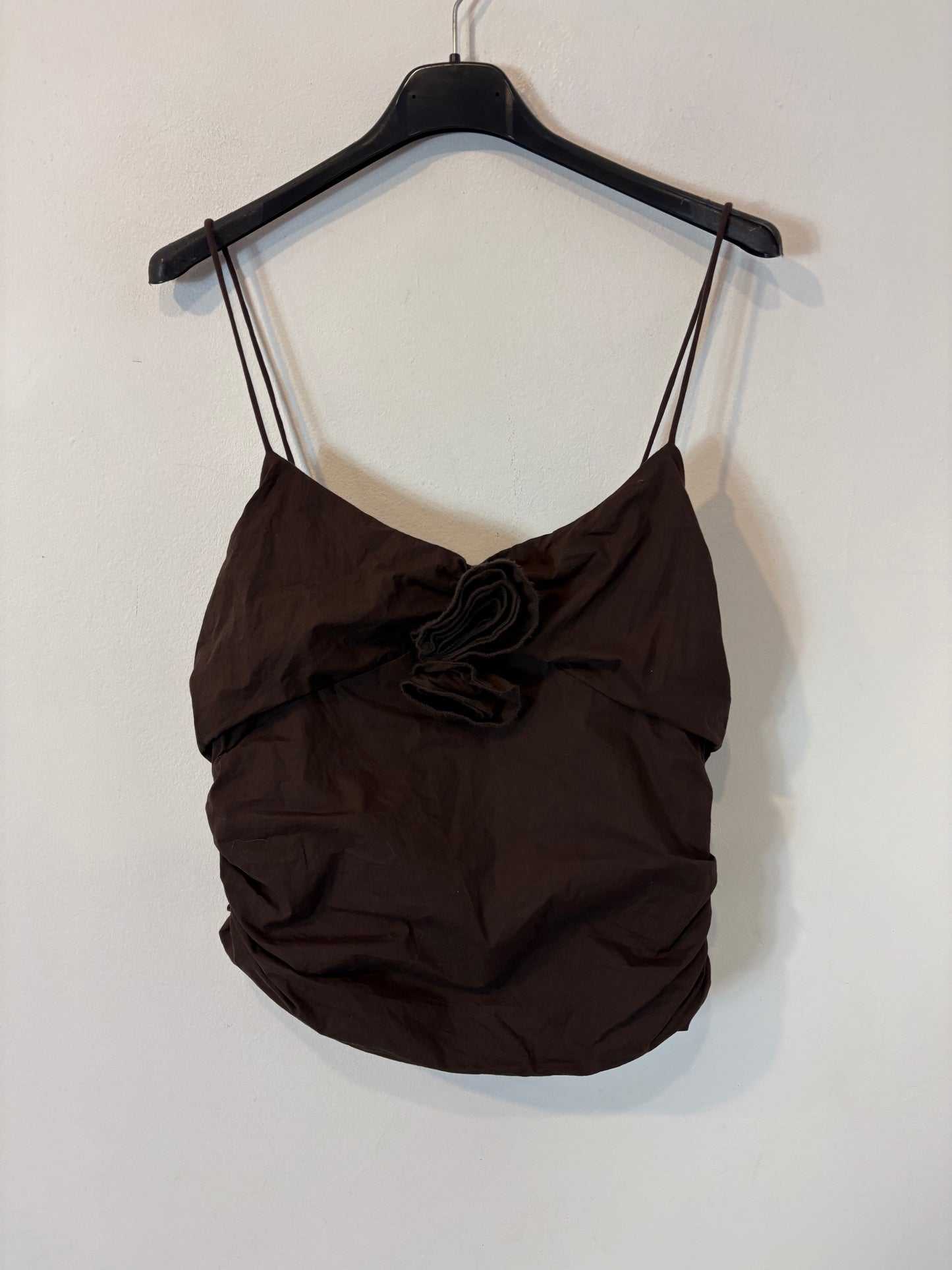 IMAN. White ribbed top Tm