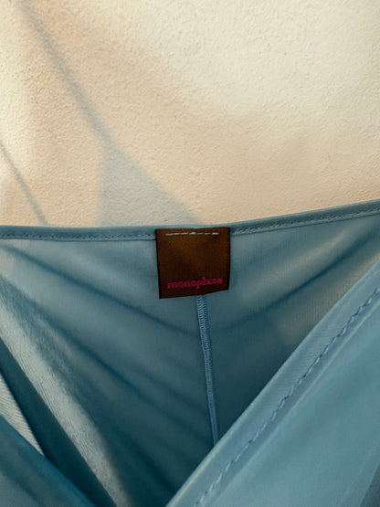 MONOPLAZA. Vestido largo estampado seda