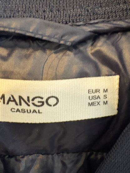 MANGO .Plumas sin mangas azul