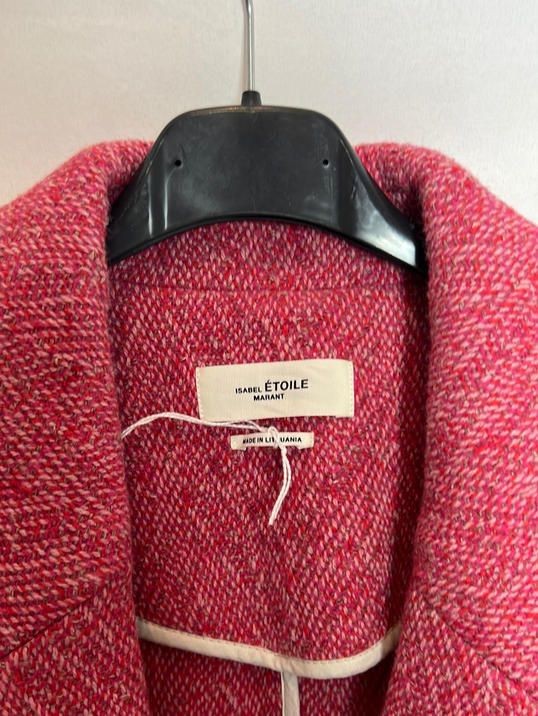 ISABEL MARANT ÉTOILE. Abrigo rosa jaspeado. T 34