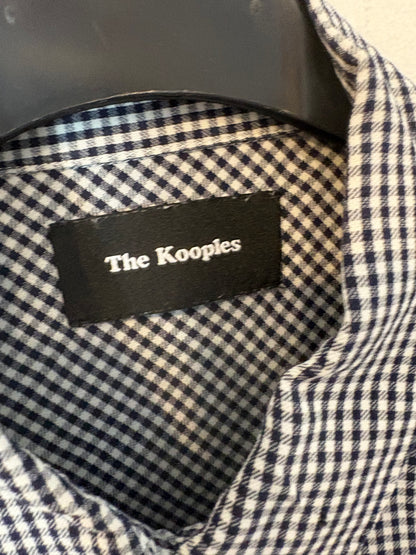 THE KOOPLES. Camisa cuadros detalles flecos. T XS