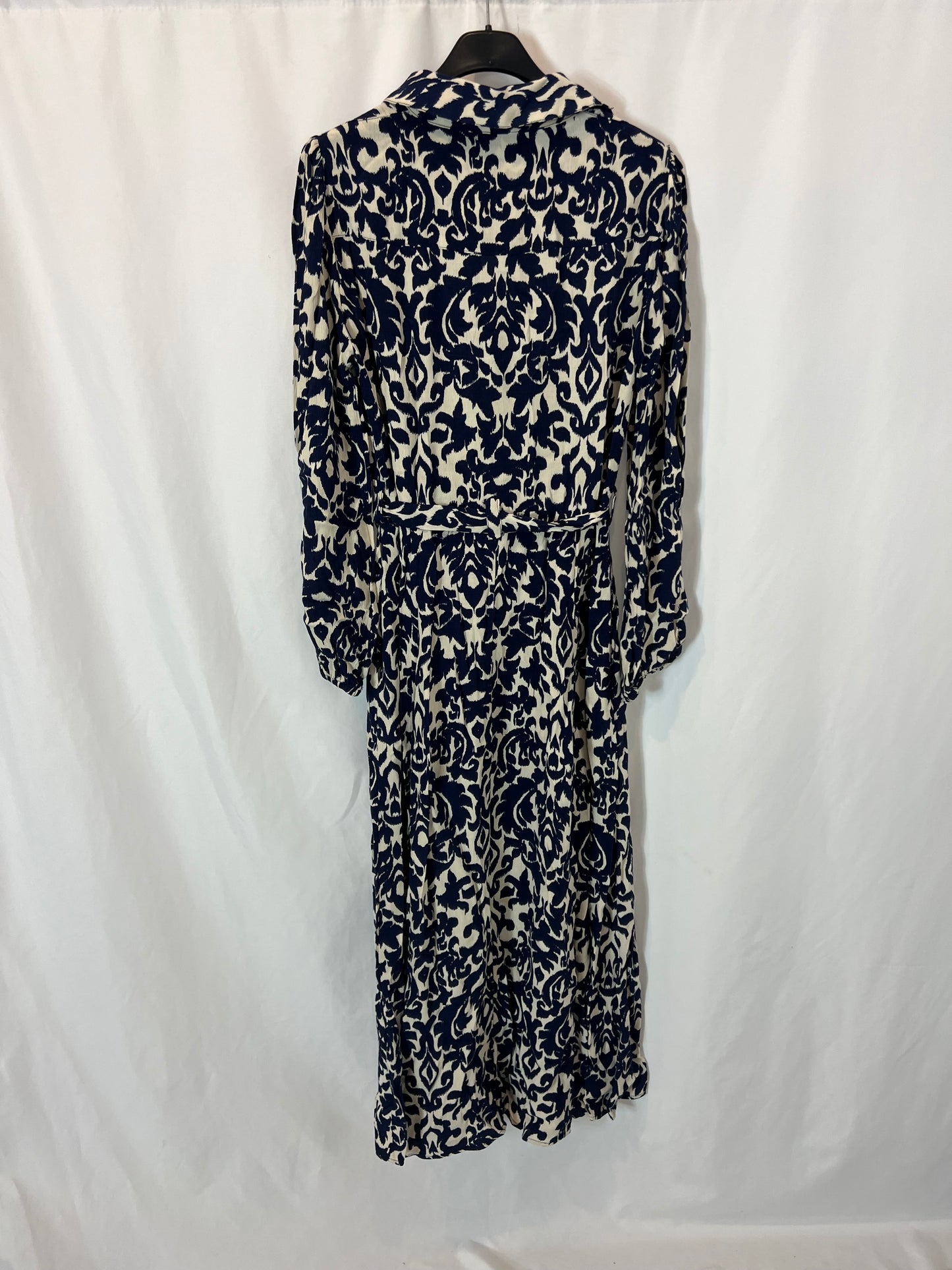 ZARA. Long blue print dress. Size XS