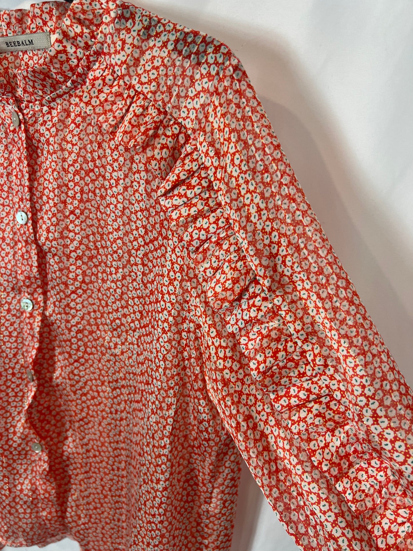 BEEBALM. Blusa estampada hilos brillo. T 1 (S)