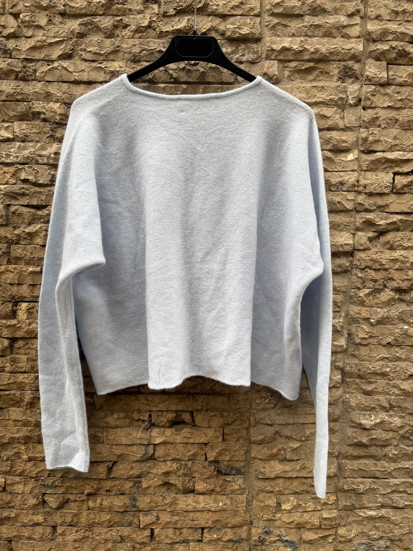 BAMFORD. Cárdigan cashmere azul claro