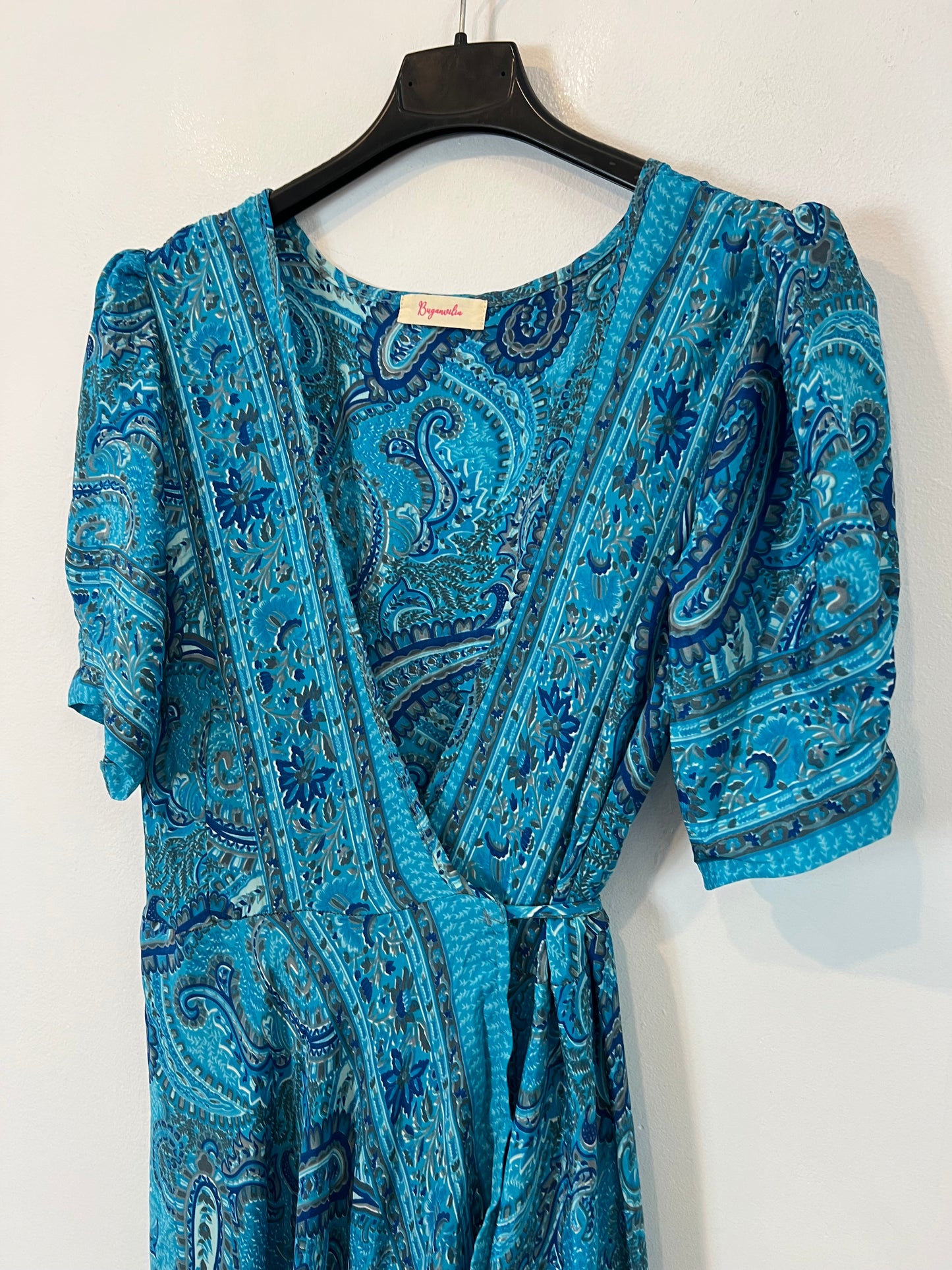 BUGANVILIA. Long wrap dress TU (s/m)