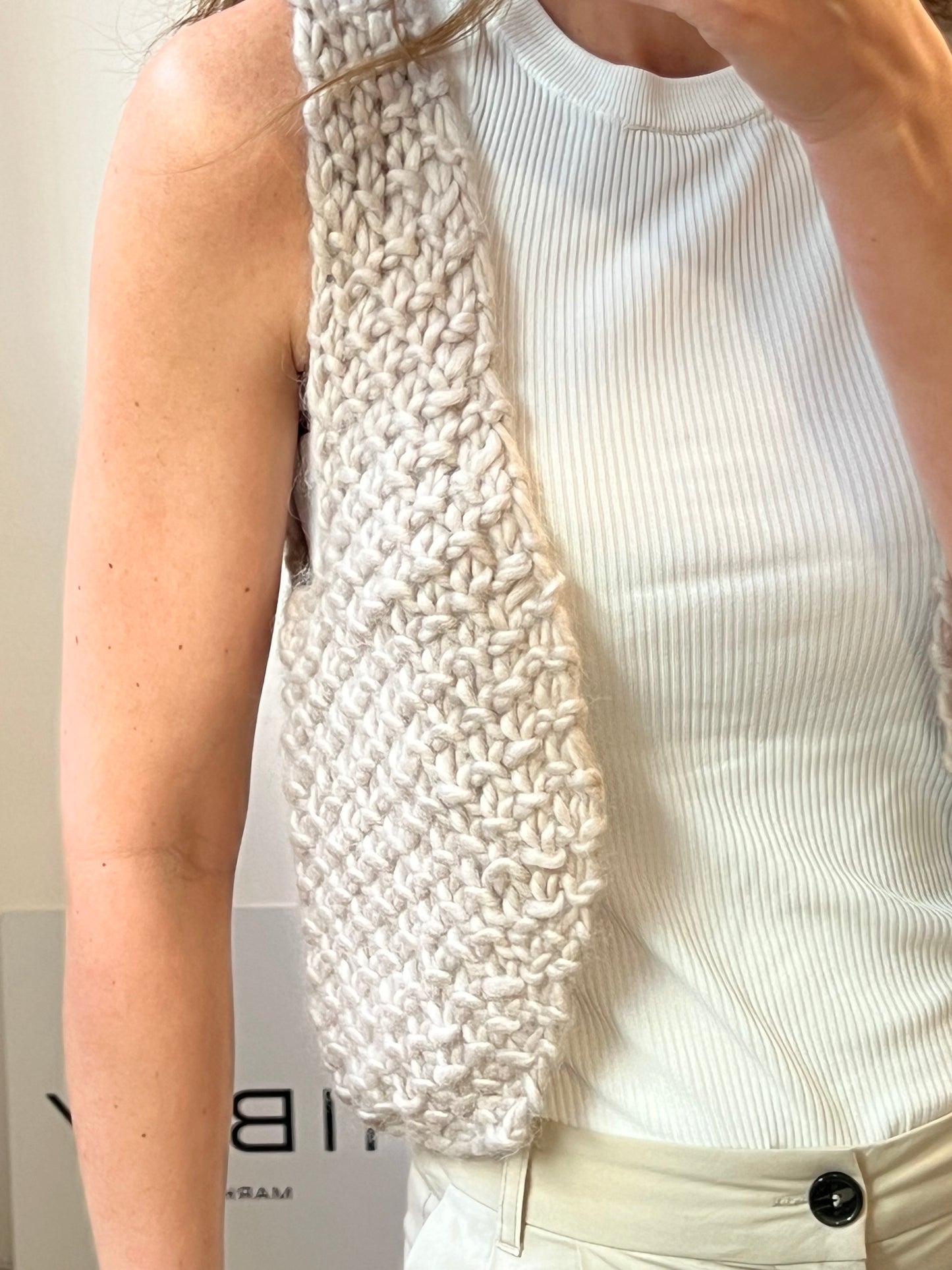 AMERICAN VINTAGE. Beige wool vest .TM