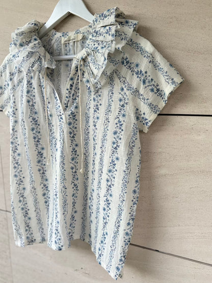 COSMOSOPHIE. Blusa textura estampado floral