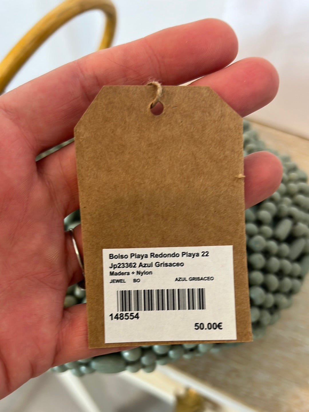 SALVADOR BACHILLER. Bolso redondo detalle asa