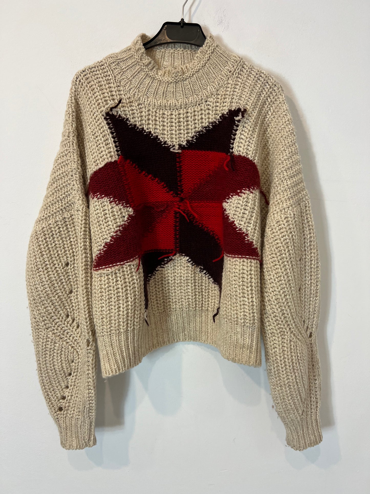 ISABEL MARANT. Jersey beige lana estrella. T 38