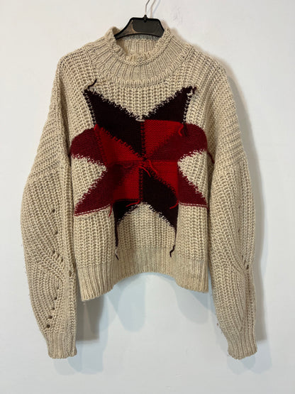 ISABEL MARANT. Jersey beige lana estrella. T 38