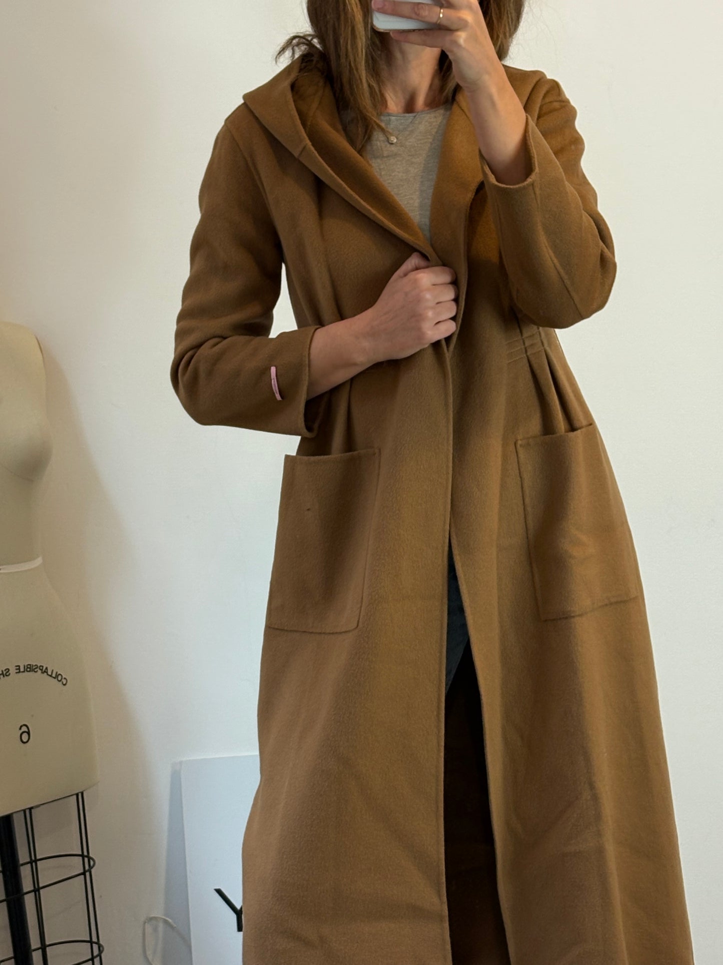 MAX&Co. Abrigo largo lana con capucha