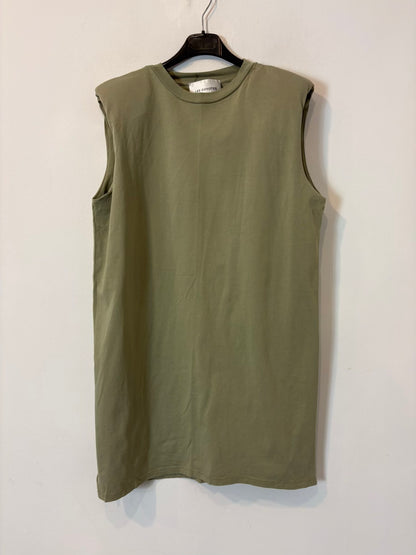 LES COYOTES DE PARIS. Vestido corto algodón hombreras