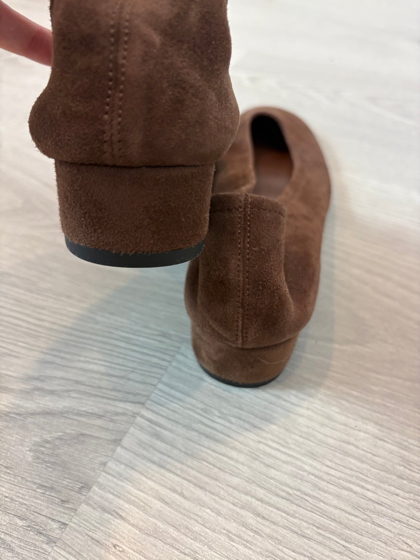 MANGO. Bailarina marrón chocolate. T 38