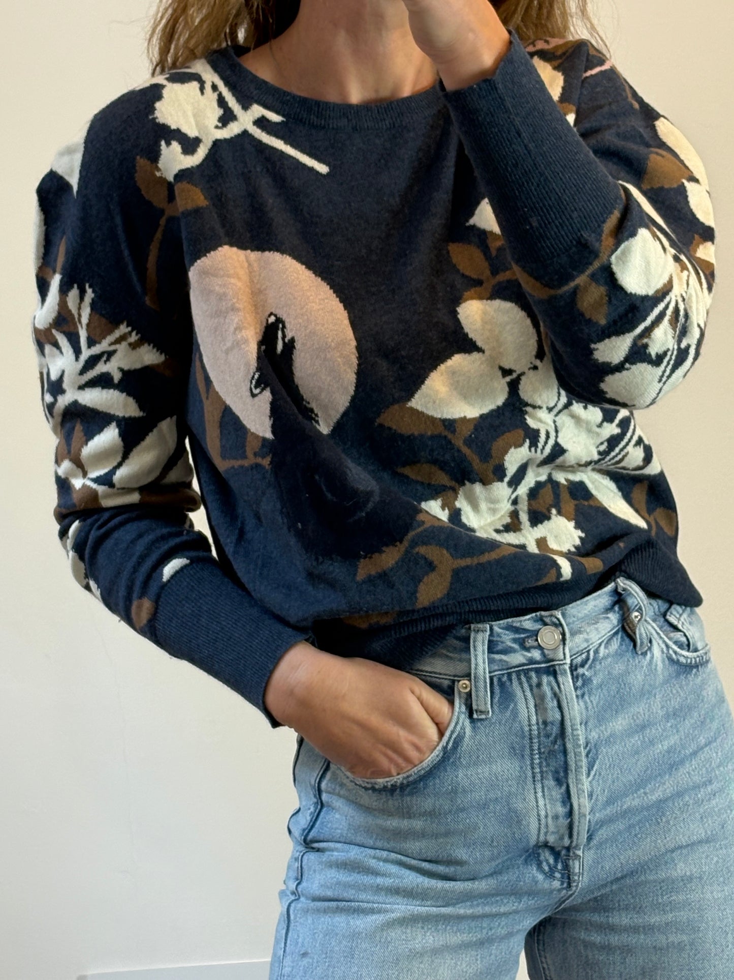 PAUL&JOE. Jersey lana estampado lobo