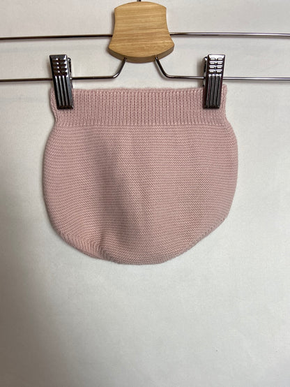 OTRAS. Cubrepañal rosa botones nacar. T 0-3 meses