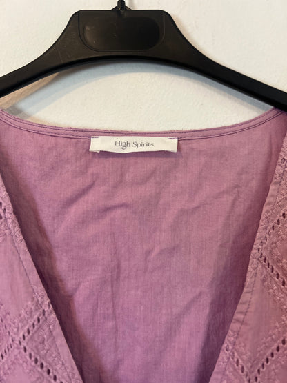 HIGH SPIRIT. Mauve die-cut dress Yours