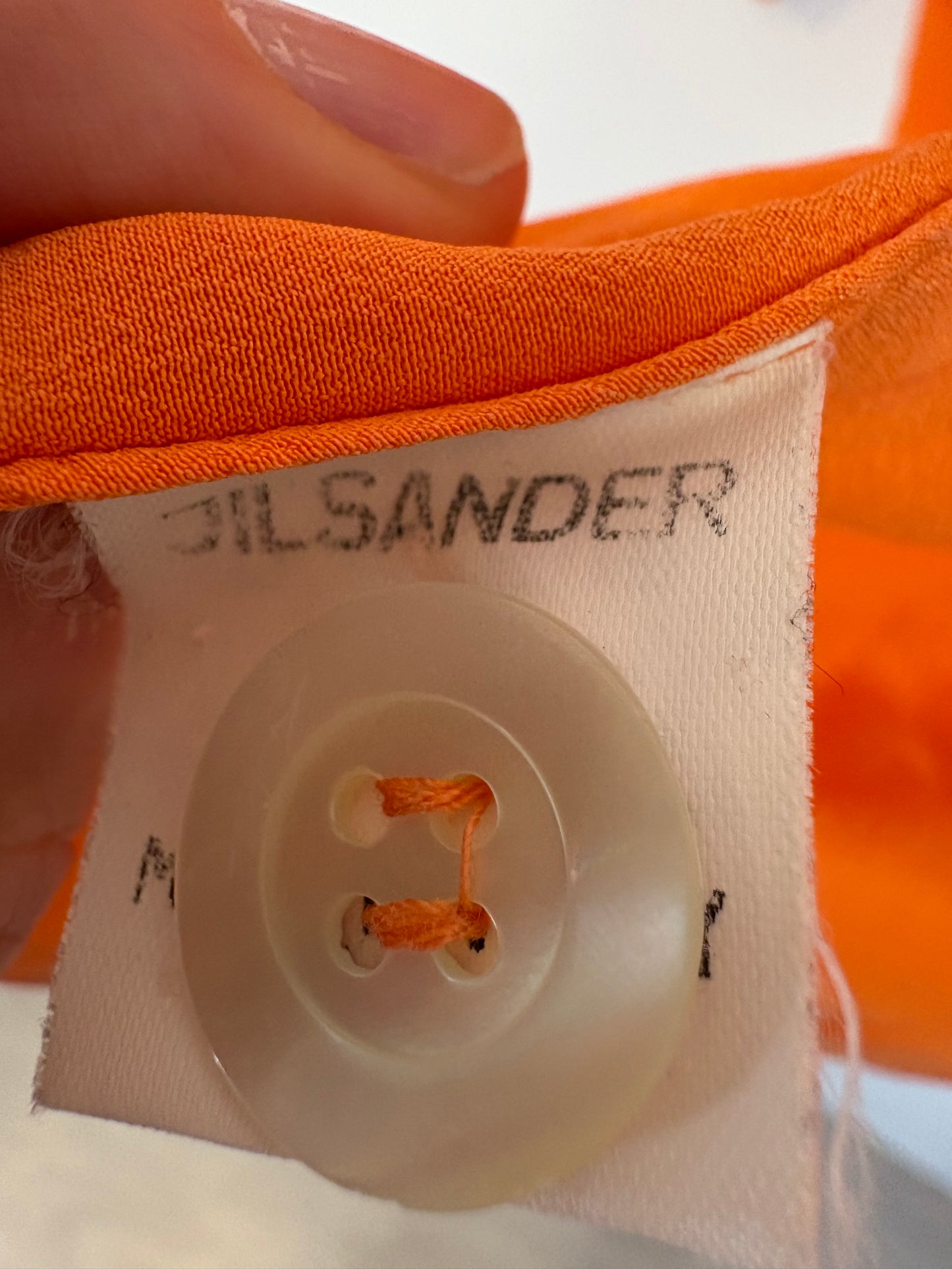 JIL SANDER. Blusa cruzada seda