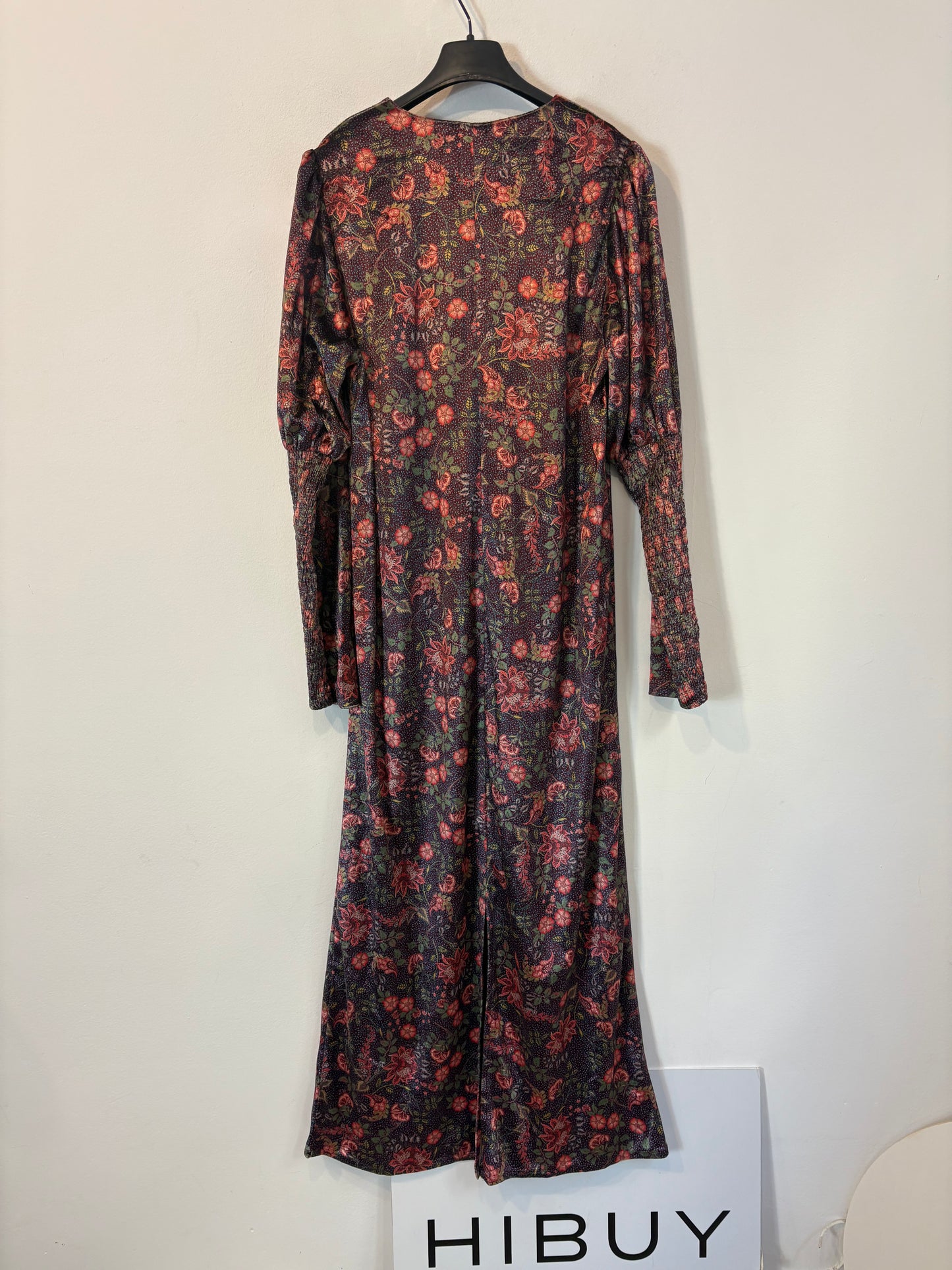 MAGNOLYA. Vestido largo estampado terciopelo