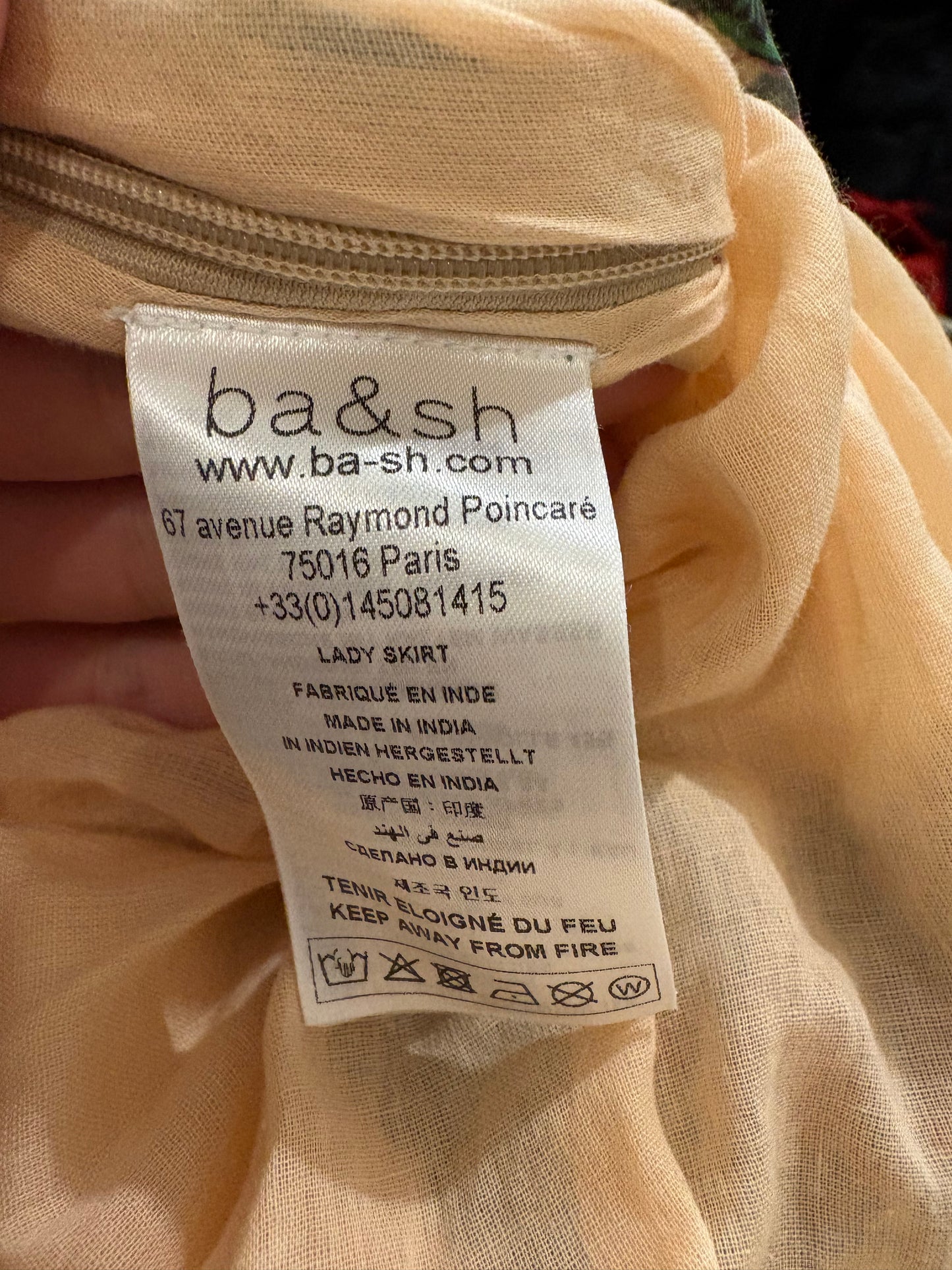 BA&amp;SH. Total crop top and floral skirt look. Size 1 (36)