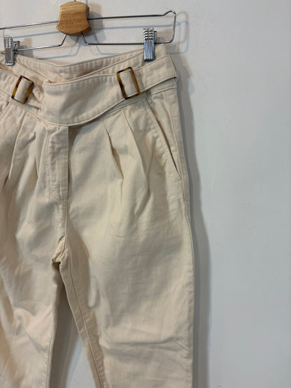 SÉZANE. Denim beige pinzas