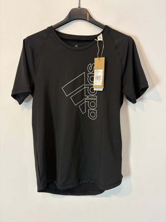 ADIDAS. Camiseta negra elástica. T XS