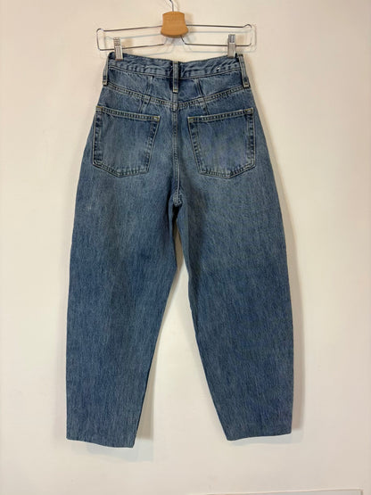 ZARA. Denim balloon lavado medio
