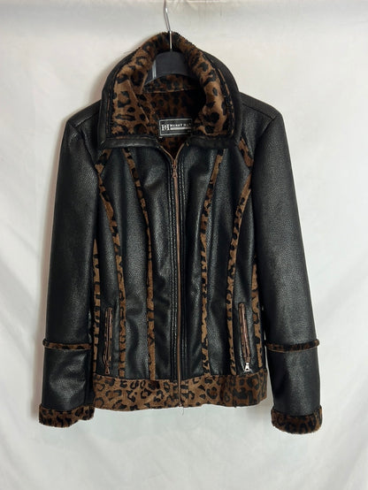 MERRY HAT. Chaqueta doble textura vintage. T 44(M/L)