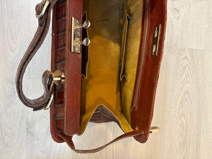 Bolso de mano / maletín vintage piel