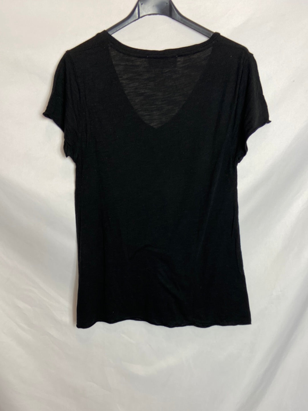 AMERICAN VINTAGE. Camiseta básica negra TU (M)