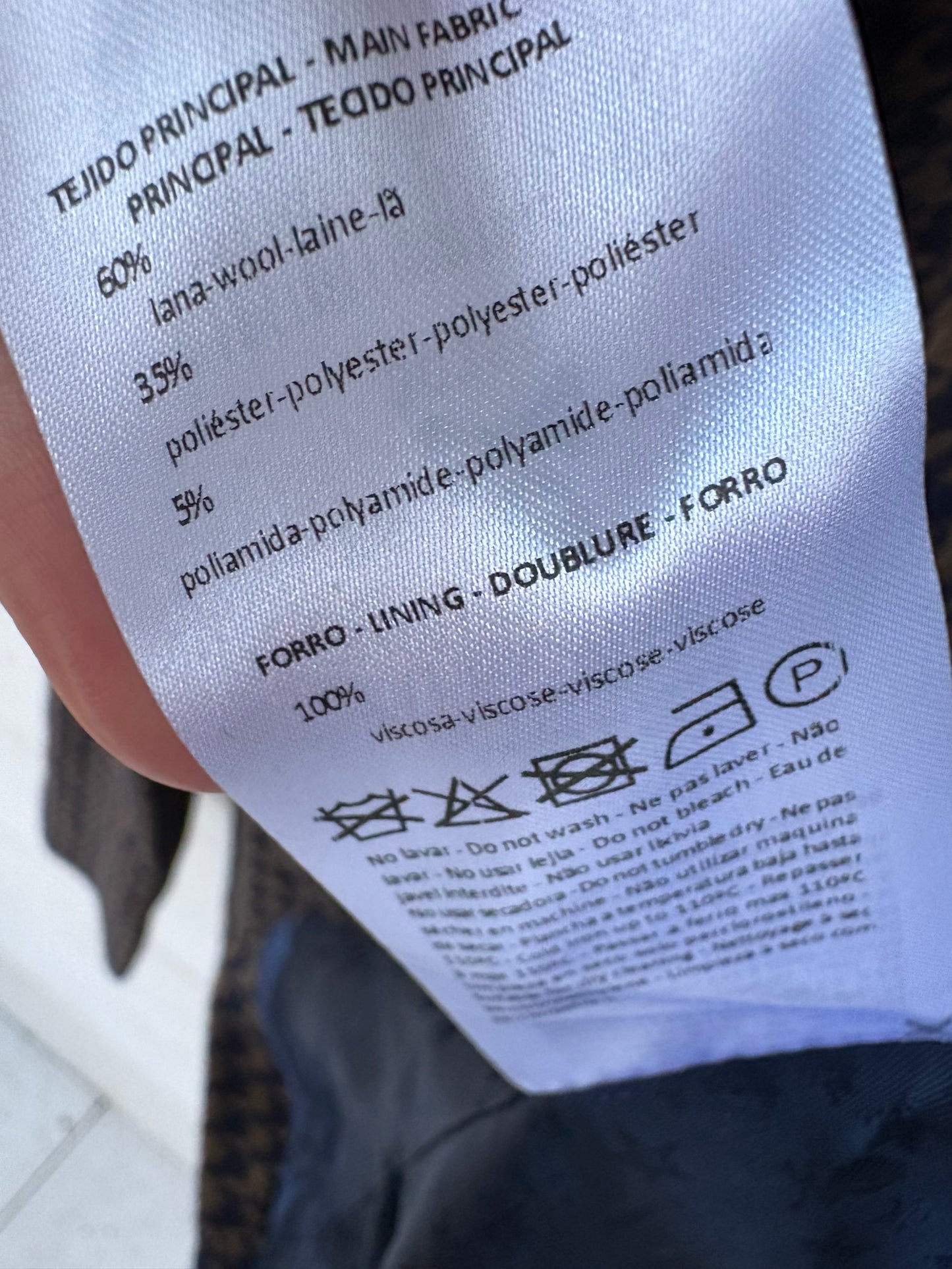 SCALPERS. Blazer pata de gallo lana