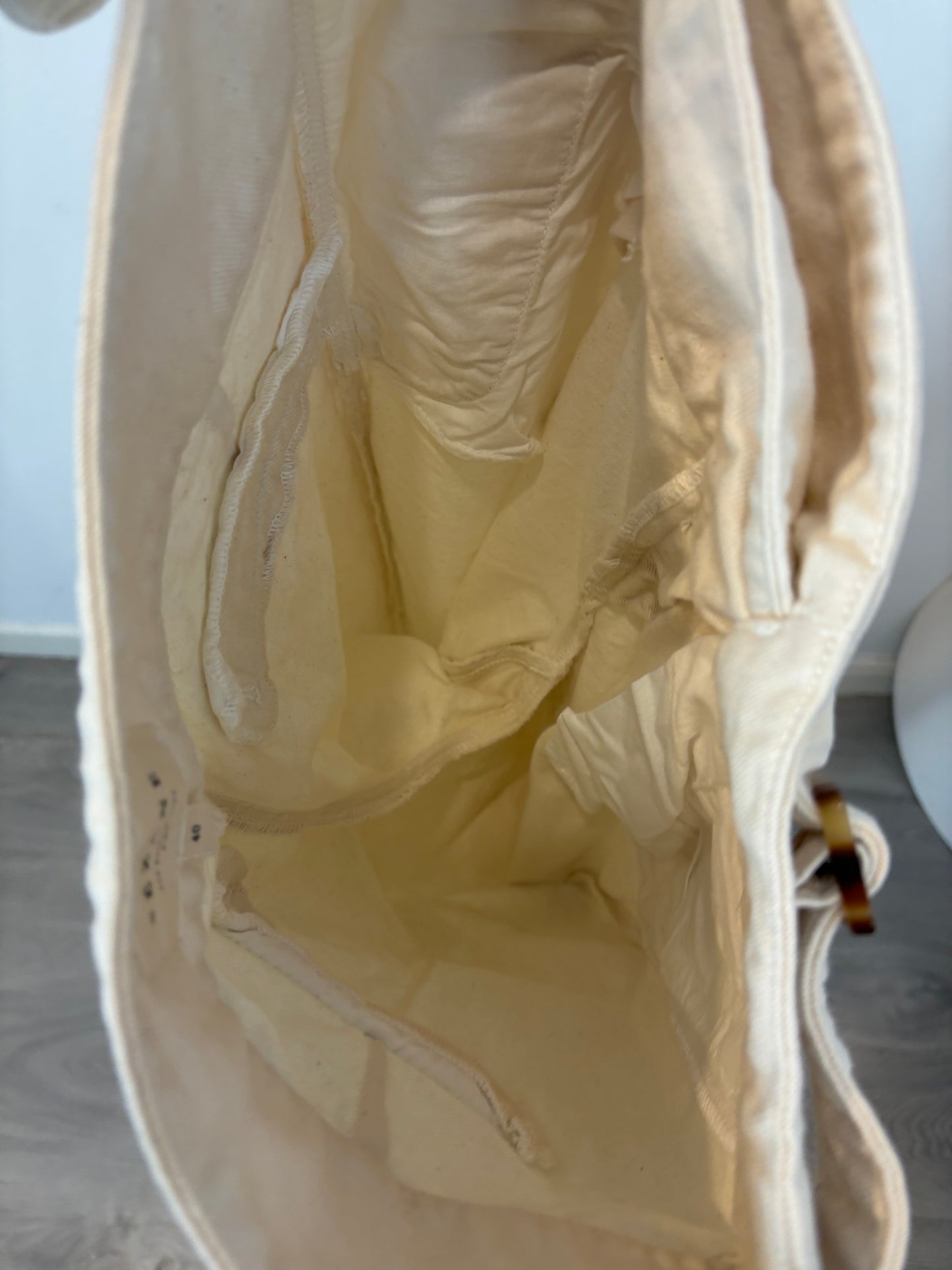 SÉZANE. Denim beige pinzas