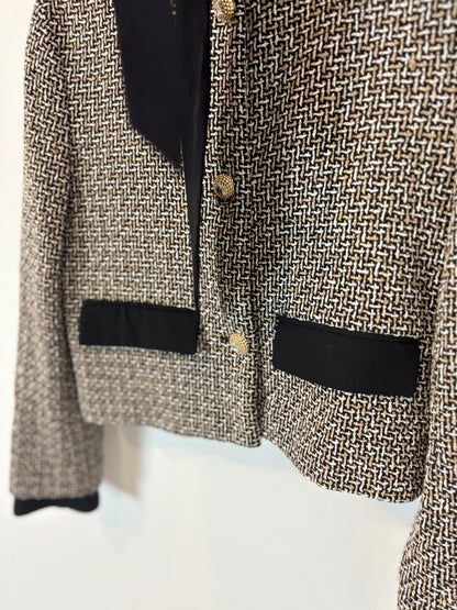 ZARA. Chaqueta tweed lazada. T S