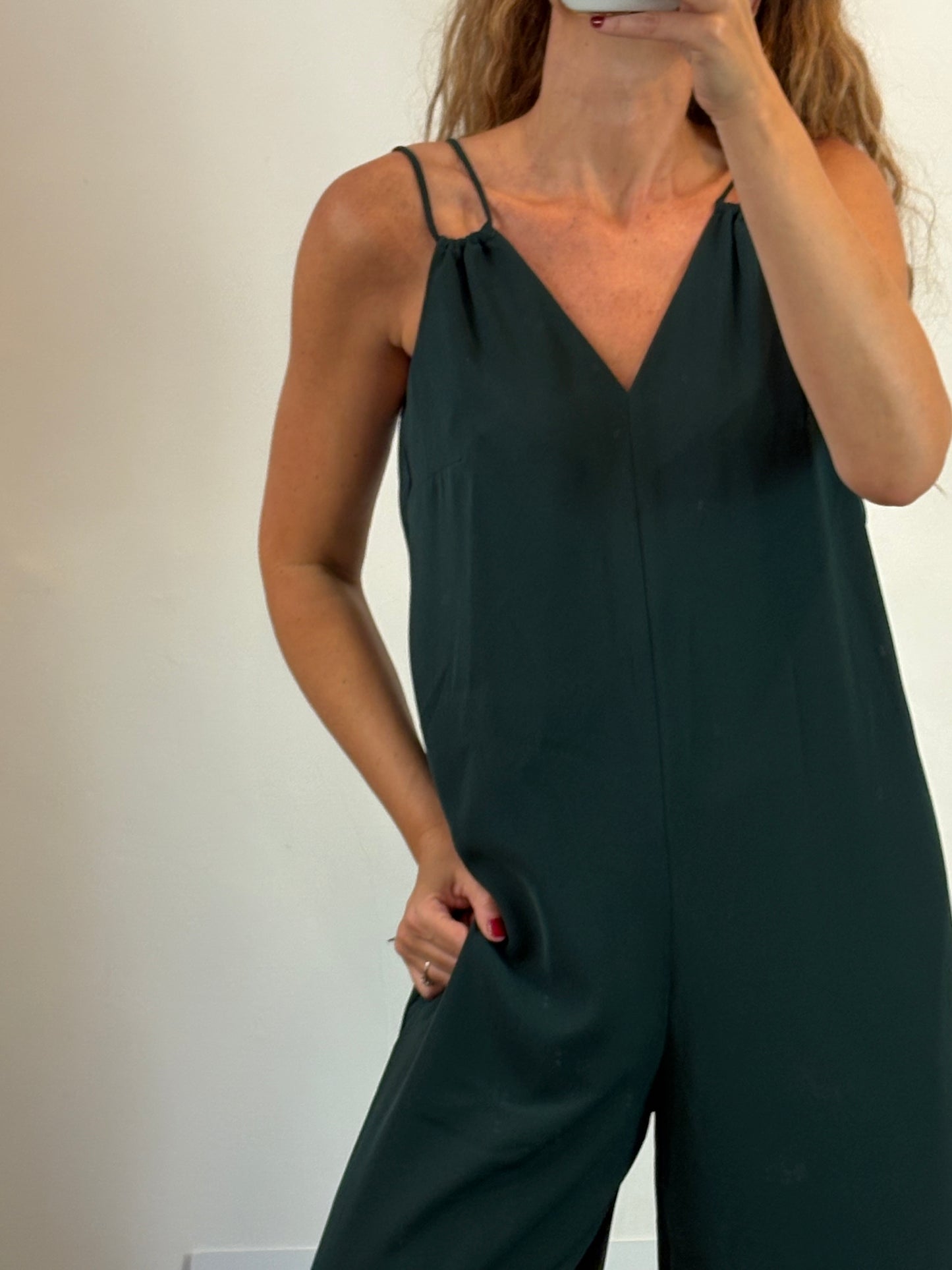 TED BAKER. Mono verde largo fluido