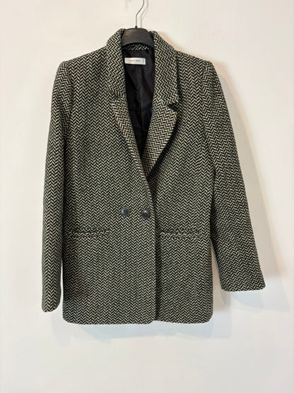 ANINE BING. Blazer jaspeada con lana