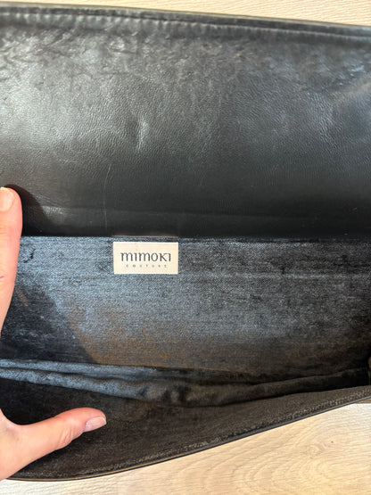 MIMOKI. Cartera de mano negra