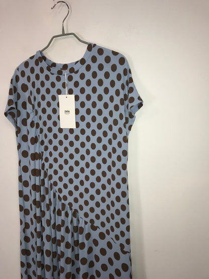 ZARA. Mustard textured back top. TS
