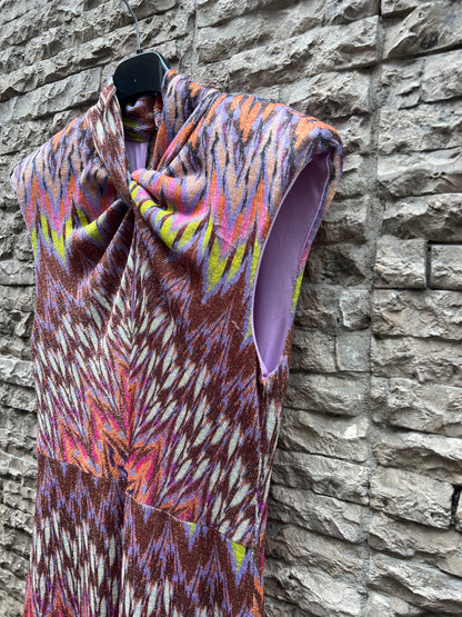 BASYCO. Long colorful knit dress. Size XS