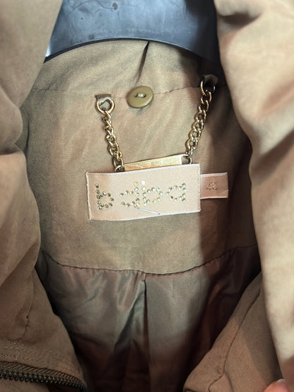 BDBA. Khaki beige quilted coat. T 40 (M)