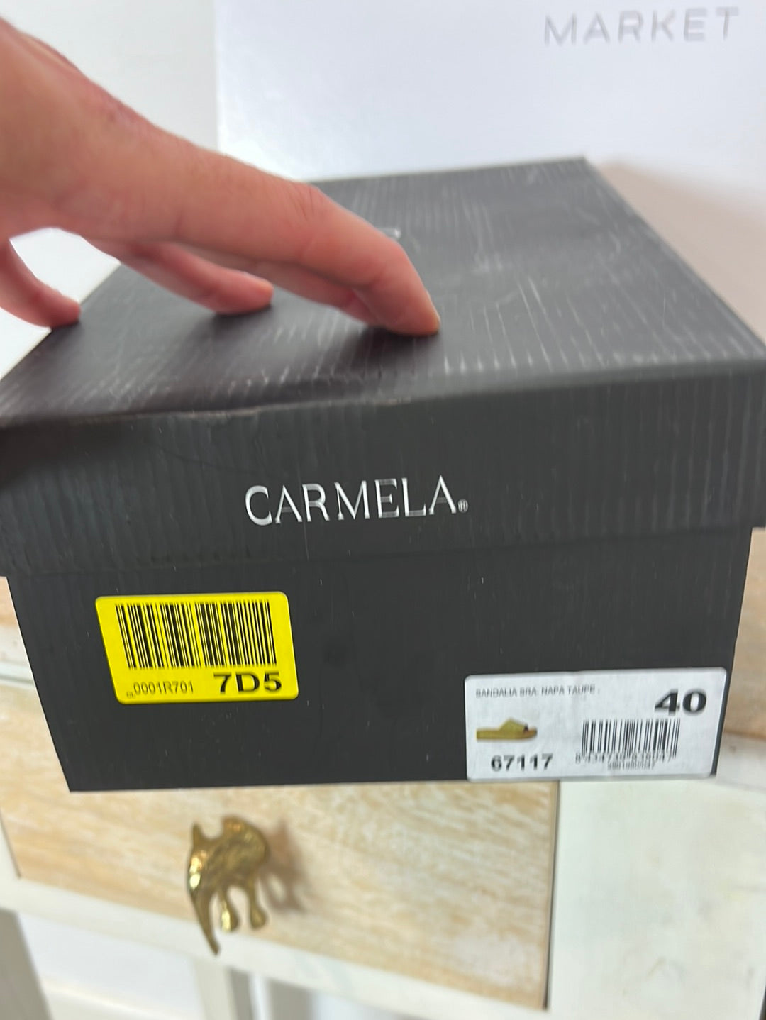 CARMELA. Sandalia plataforma piel. T 40