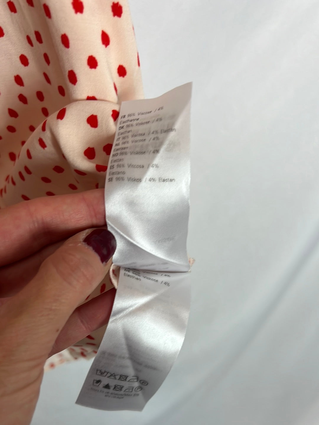 SAMSOE SAMSOE. Light pink printed blouse. TS