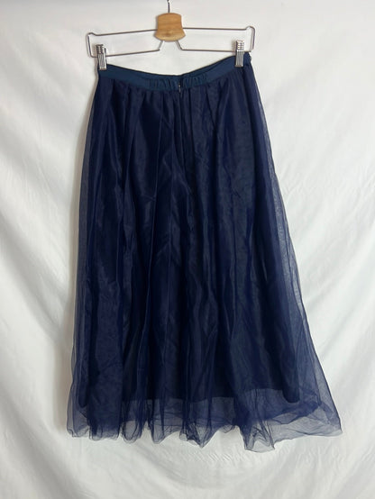 J CREW. Blue tulle midi skirt. TM