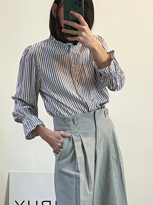 AMEÉ. Blusa  rayas malva