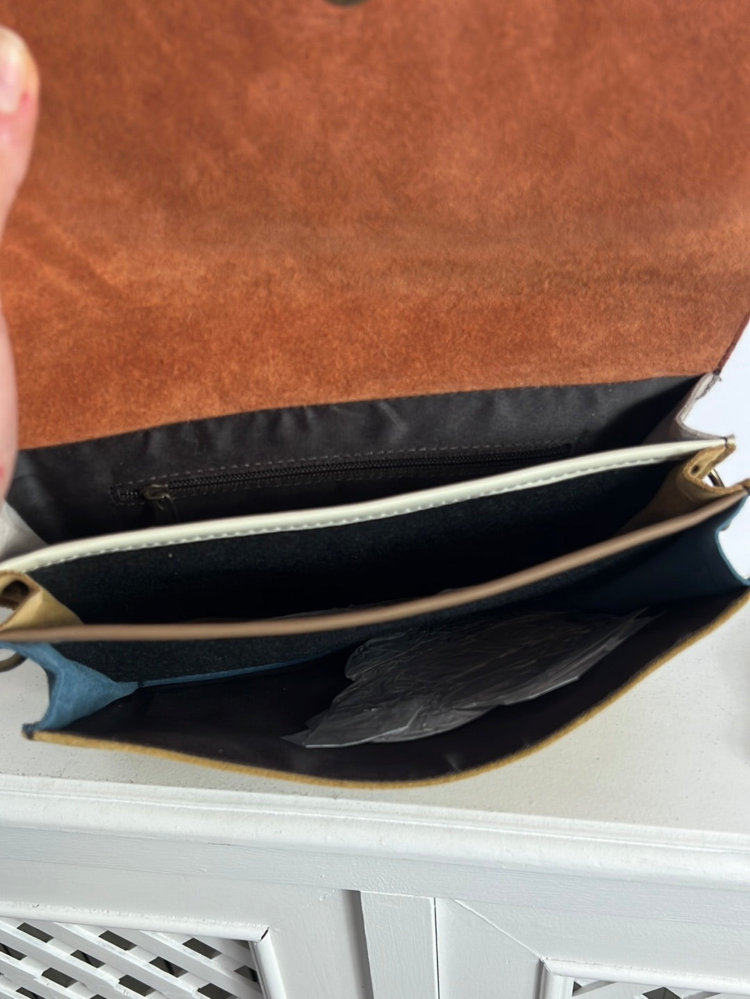 OTHER. Textured leather bag