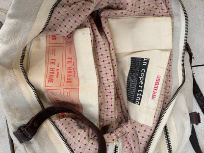 CATHERINE PARRA. Bolso tele y piel
