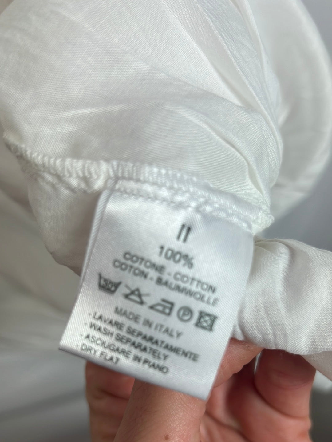 TOP. Top blanco fruncido. TM