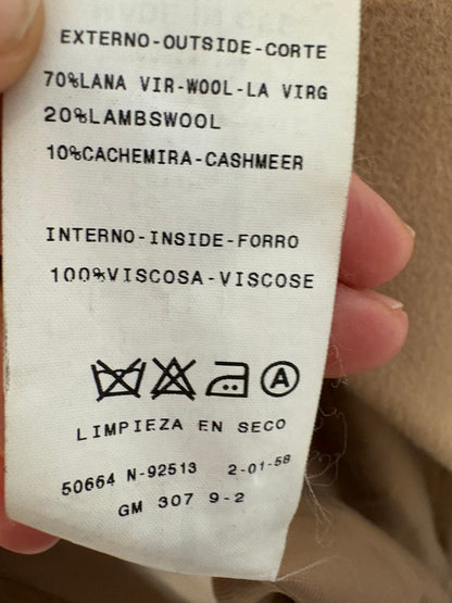 ADOLFO DOMÍNGUEZ. Abrigo largo  lana y cashmere